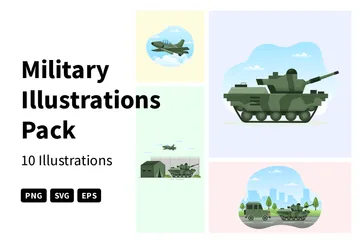 Militär Illustrationspack