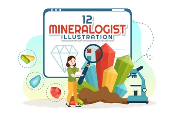 Mineralogista Paquete de Ilustraciones