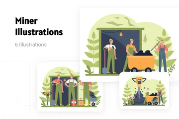 Mineur Pack d'Illustrations