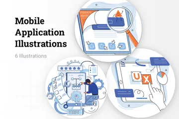 Mobile Application Illustration Pack
