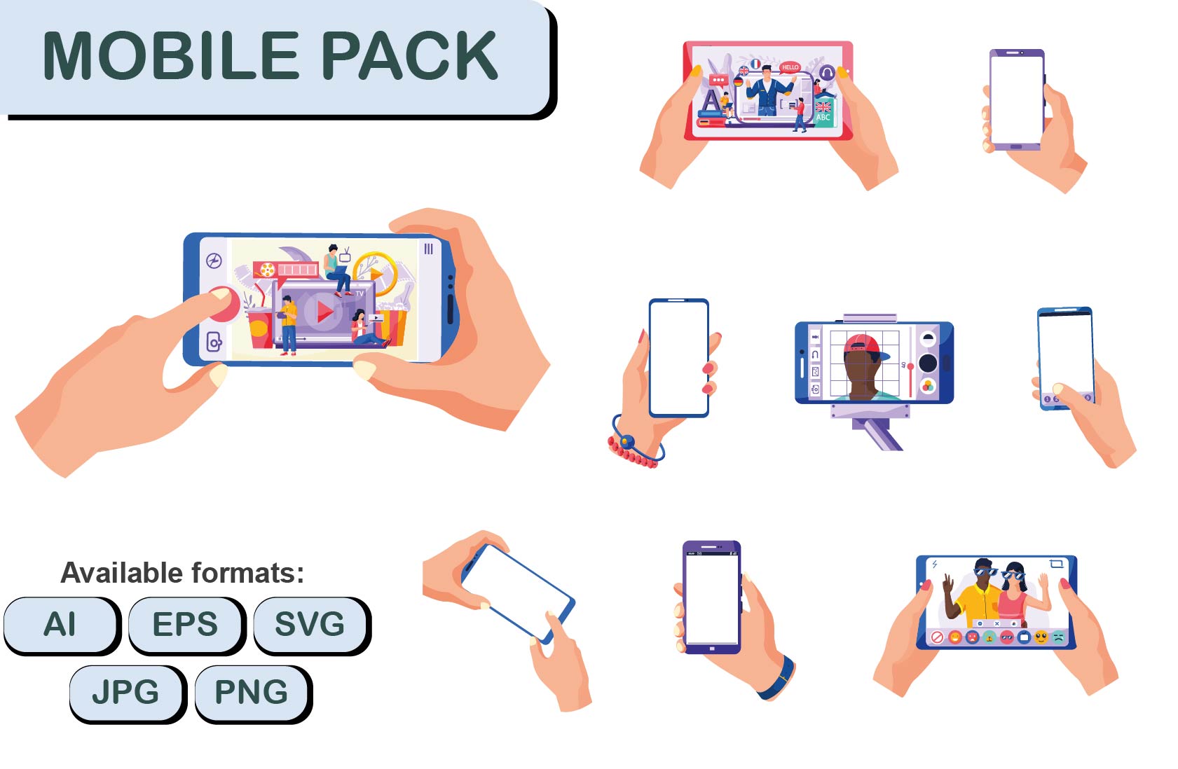 Mobile Pack Illustration Pack Free Download Network Communication Illustrations Iconscout