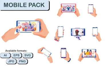 Mobile Pack Illustration Pack