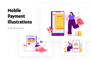 Mobile Payment Illustration Pack