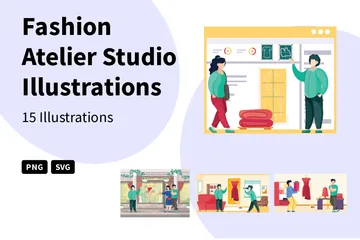 Fashion Atelier Studio Illustrationspack