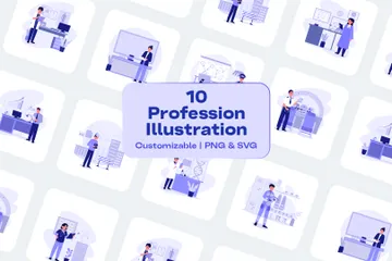 Modern Profession Illustration Pack