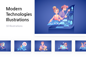 Modern Technologies Illustration Pack
