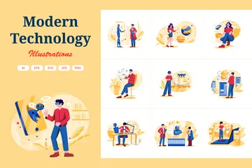 Modern Technology Illustration Pack