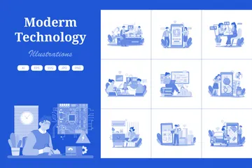 Modern Technology Illustration Pack