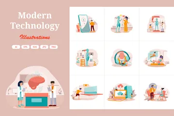 Modern Technology Illustration Pack