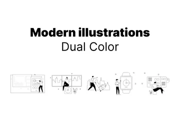 Moderne Pack d'Illustrations