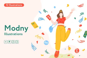 Modny Illustration Pack