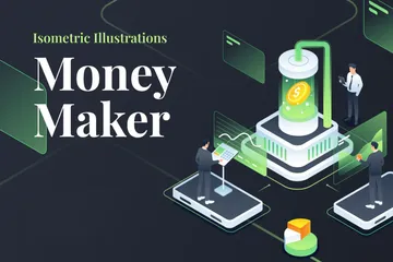 Money Maker Illustration Pack