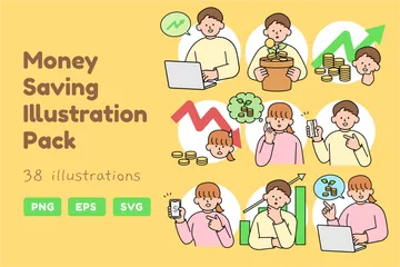 Money Saving Illustration Pack