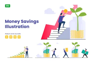 Money Savings Illustration Pack