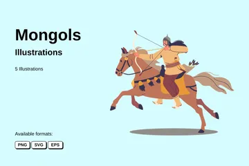 Mongols Illustration Pack