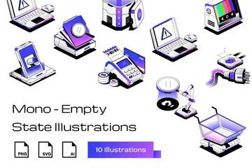 Mono - Empty State Illustration Pack