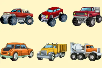 Monster Truck Illustration Pack