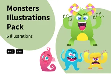 Monstres Pack d'Illustrations