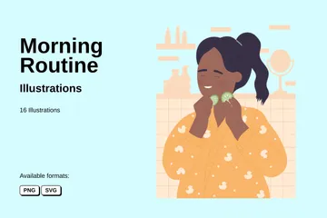 Morning Routine Illustration Pack