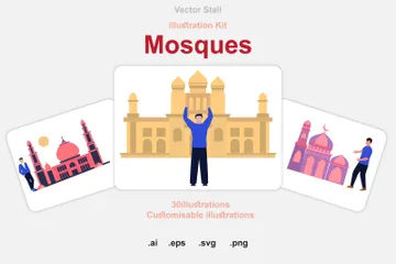 Mosquées Pack d'Illustrations