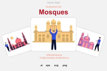 Mosques Illustration Pack