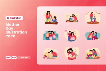 Mother Day Illustration Pack