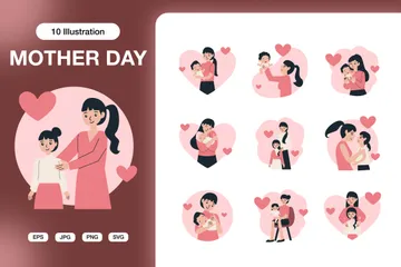 Mother Day Illustration Pack