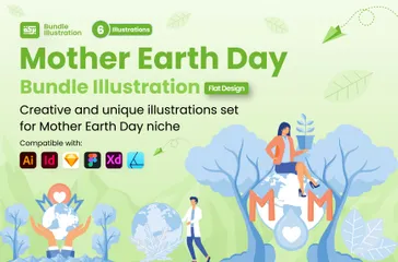 Mother Earth Day Illustration Pack