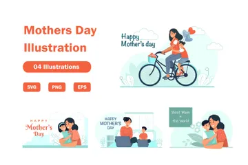 Mothers Day Illustration Pack