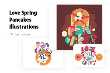 Modèle de printemps Pack d'Illustrations