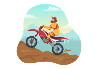 Motocross Pacote de Ilustrações