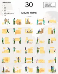 Moving Home Illustration Pack