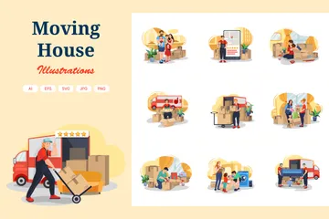 Moving House Illustration Pack