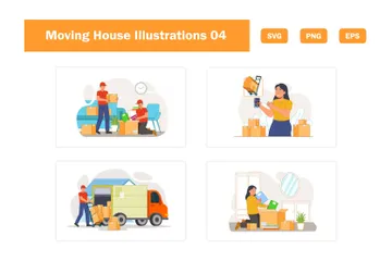 Moving House Illustration Pack