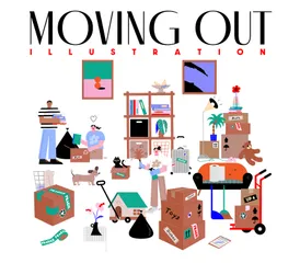 Moving Out Illustration Pack