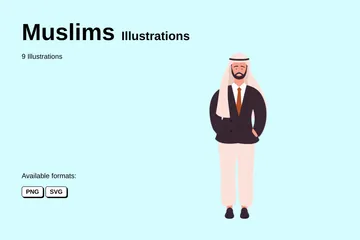 Muçulmanos Pacote de Ilustrações