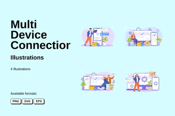 Multi Device Connection Illustration Pack