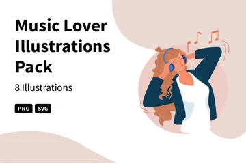 Music Lover Illustration Pack