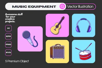 Music Tool Illustration Pack