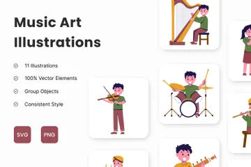 Arte musical Paquete de Ilustraciones