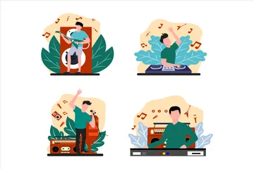 Música del mundo Paquete de Ilustraciones