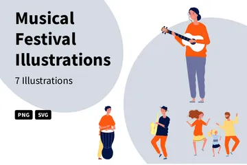 Musical Festival Illustration Pack
