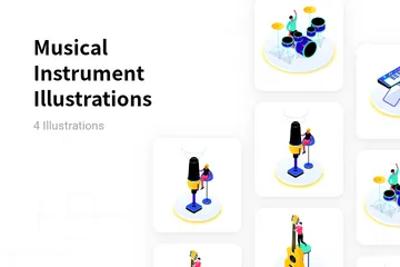 Musical Instrument Illustration Pack