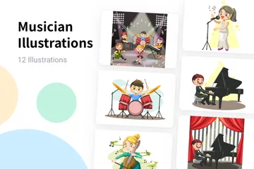 Musicien Pack d'Illustrations