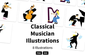 Musicien classique Pack d'Illustrations