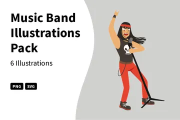 Musik Band Illustrationspack