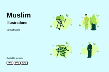 Muslim Illustration Pack