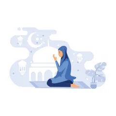Muslim Praying Illustration Pack