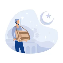 Muslim Sahur Illustration Pack