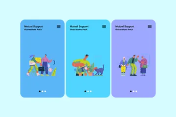 Mutual Support Illustration Pack